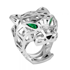 انگشتر طلا کارتیه ببر با سنگ الماس - N4730900